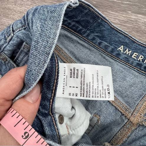 American Eagle relaxed mom jean distressed knees