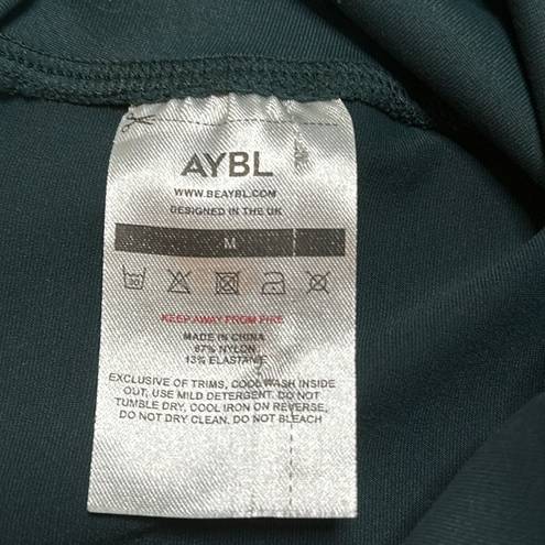 AYBL  High Rise Green Bike Shorts Size Medium