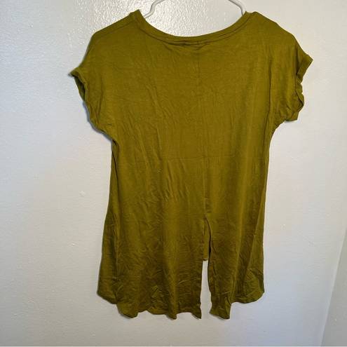 Sweet Pea  for NYC Stacy Frati T-Shirt Chartreuse Green Split Back