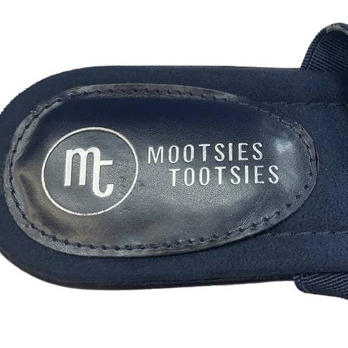 Mootsies Tootsies  Monikkoff Navy Blue Strappy Slip On Sandals Size 9