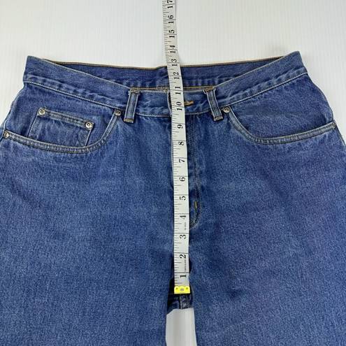 L.L.Bean Vintage  Jeans Double Relaxed Fit Womens 12 Petite Denim High Waist