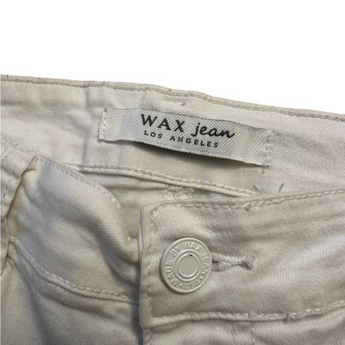 Wax Jean Wax Jeans Los Angeles Distressed White Jeans Size 13 Juniors