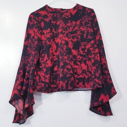 Carmen Marc Valvo CARMEN  Valentines Blouse Bell Sleeves