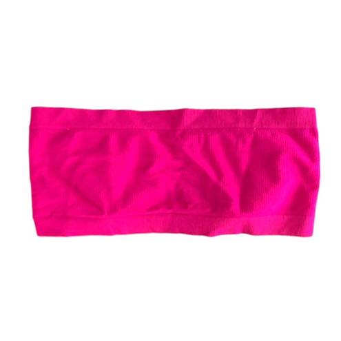 No Boundaries Hot Pink Seamless Bandeau Bra •Size Medium