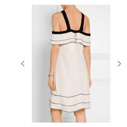 Proenza Schouler NWT. $1250  Off-the-shoulder bow crepe mini dress sz 6