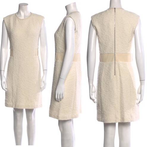 Rebecca Taylor Crew Neck Mini Dress Size: M | US 8 Color: Cream 🆕 Retail $475