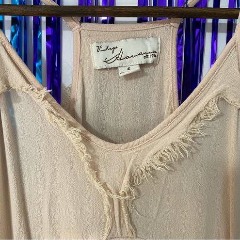 Vintage Havana Cream  Fringe Tank