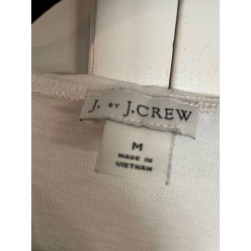 J.Crew 🚨 SALE ‼️  white wrap tie front short sleeve top