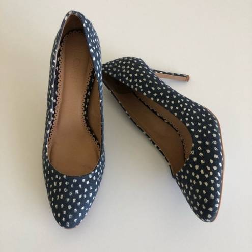 Loft Women's Denim Speckled Pumps Size 9