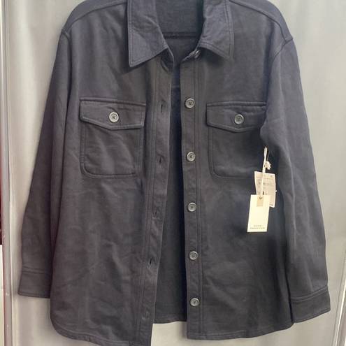 Good American 
Fleece Shirt Jacket size 1/2 (b33.5)