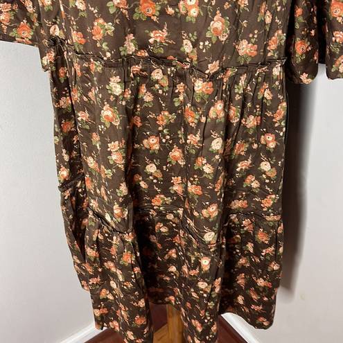 Tuckernuck  Crawford Dress Floral Rosewood Chintz Oversize Flutter Sleeve NWT 3XL