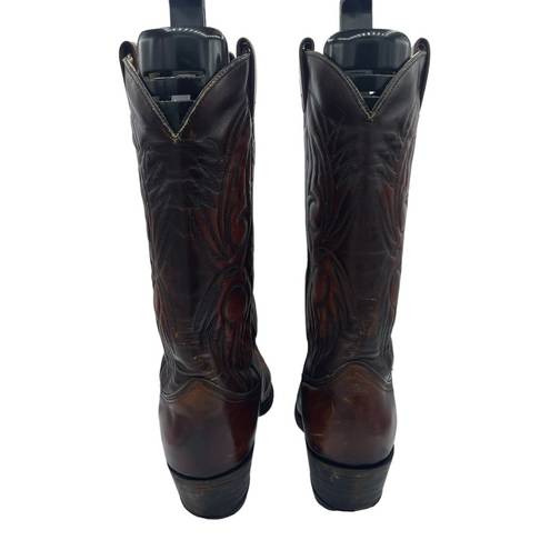 Krass&co Texas Boot  Texas Imperial Brown Leather Country Western Cowboy Boots 9 D