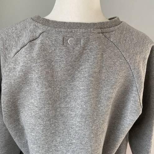 Zyia  Mountain Patch Sweatshirt Size Large Gray Crewneck Athletic Athleisure