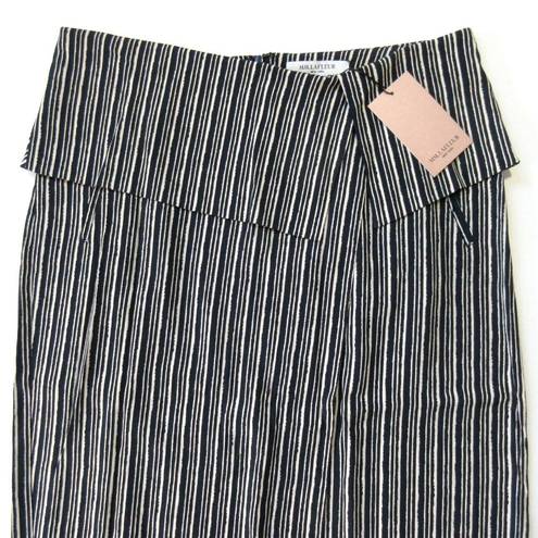 MM.LaFleur NWT  Montgomery in Navy Ivory Thick Stripe Pencil Skirt 12