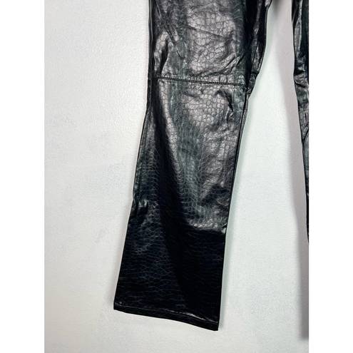 Xhilaration Vintage 90s Y2K Faux Croc Leather Pants 28" Waist