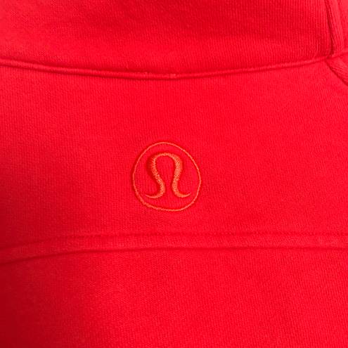 Lululemon Scuba Oversized Funnel Neck Half Zip Carnation Red XS/S - $175 -  From Julie