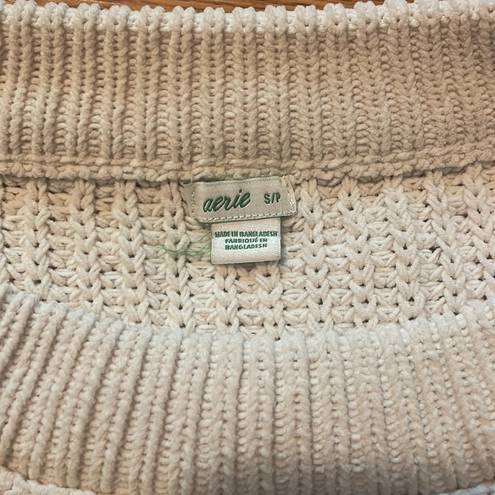 Aerie  Heavy Sweater, Small, Cream/Blue