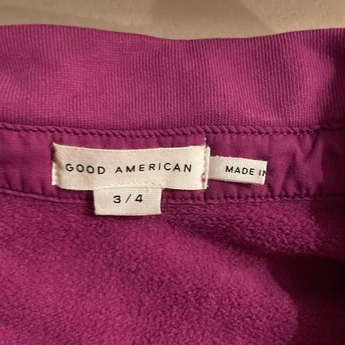 Good American NWT  Shaket Jacket Size 3/4 L/XL Fuchsia Color With Pockets