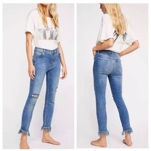 We The Free Free people  Great Heights raw hem jean 30