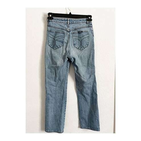 Rolla's Rolla’s Original High Rise Straight Leg Jeans Vintage Wash Blue 27