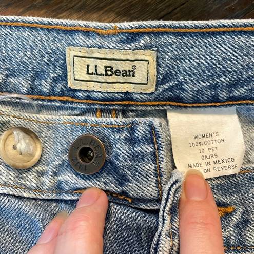 L.L.Bean Vintage  Mom Jeans High Rise Light Wash