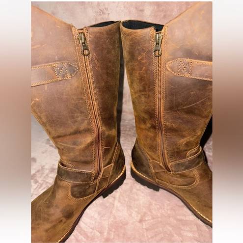 Patagonia  Thatcher Brown Leather Riding Boots Women's Size 8