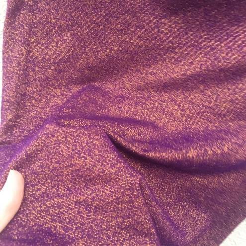 DKNY VINTAGE  JEANS Purple/gold sparkle top