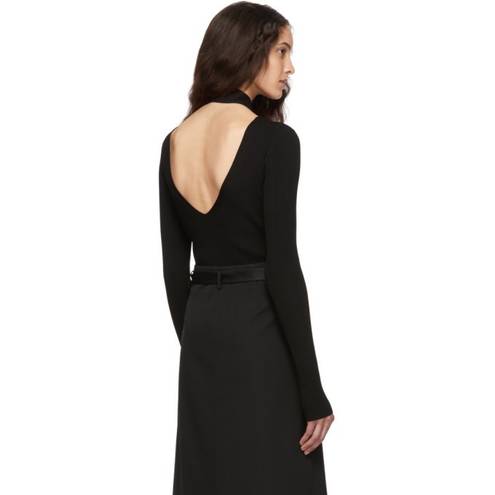 Helmut Lang open back ribbed sweater