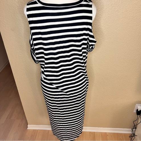 l*space L* Domino Stripe‎ Black/White Coverup Size XS/S