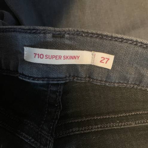 Levi Strauss & CO. Levi Strauss Super Skinny Grey Jeans (27)