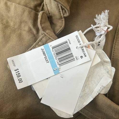 Good American  Fit For Success Jumpsuit, Khaki Size 5 (2X) New with Tag