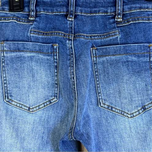 Flamingo  Blue Jeans Size Med. With Faux Front Pockets & Back Pockets & W…