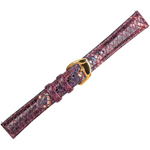 Genuine Leather Compatible iStrap Replacement Watch Brand Red Snakeskin 14 mm