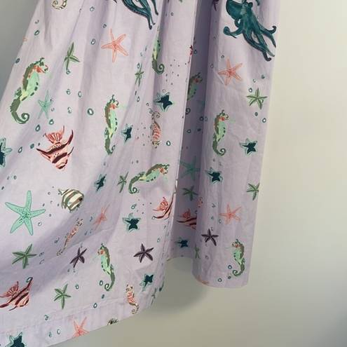 Hill House NWT  lilac Ophelia dress in Sea Creatures