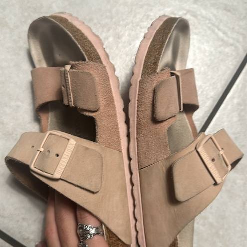 Birkenstock  Arizona Split Light Rose Nubuck/Suede Leather