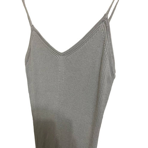 Harper  New York Spaghetti Strap Bodycon Gray Sweater Dress Size Medium