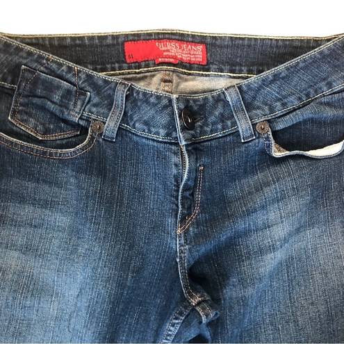 Guess Jeans Cuffed Stretch Capri Cropped Jean 31X25” Med Wash Style#JC8151