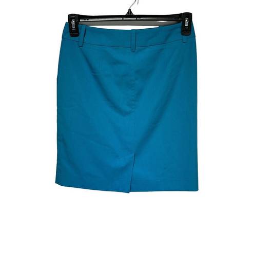 Trina Turk  Womens Turquoise Mini Pencil Skirt Lined Size 2