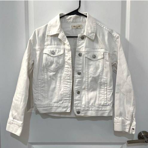 Madewell White Jean Jacket Size XS