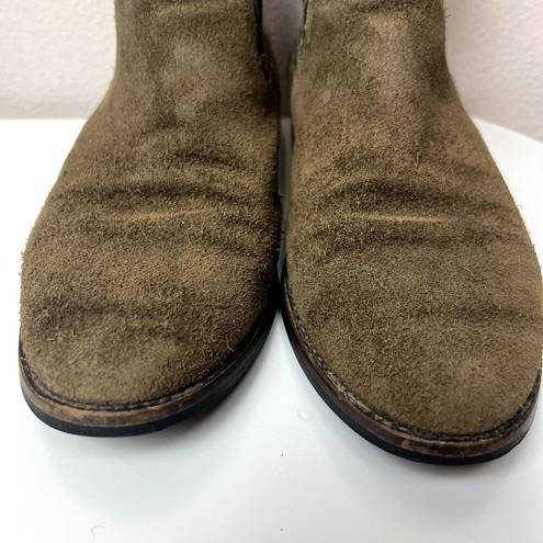 Krass&co Thursday Boot  Womens Size 9 Duchess Chelsea Boots Green Suede Pull On