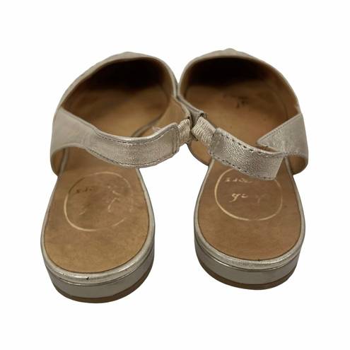 Jack Rogers  Gold Rory Slip On Slingback Flats Pointed Toe Size 7M