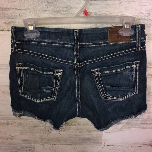 BKE  culture jean shorts distressed jean shorts darker in color size 26​​
