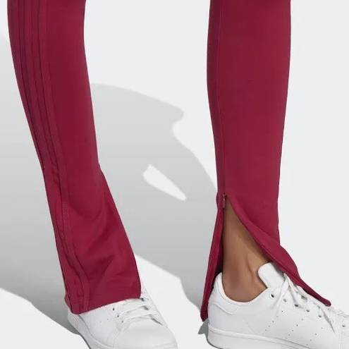 Adidas Originals Size M Preppy Varsity Leggings in Legacy Burgundy