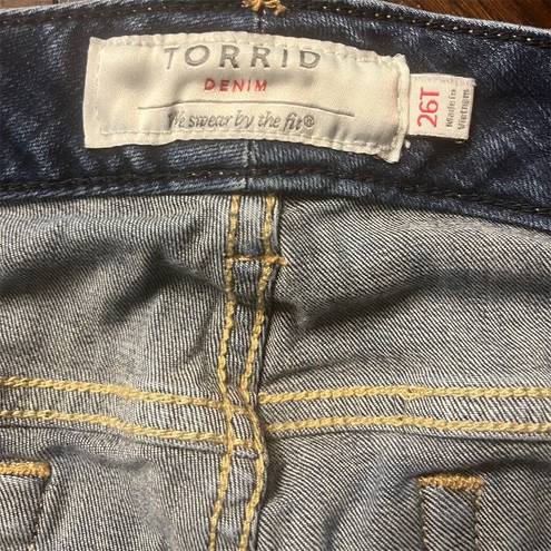 Torrid Denim Bootcut Tall Jeans Women's Size 26 Blue 5-Pocket Stretch