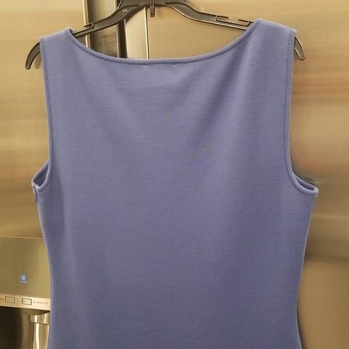 St. John 💕💕 Knit Wool-Blend Sheath Dress ~ Blue 12 NWOT