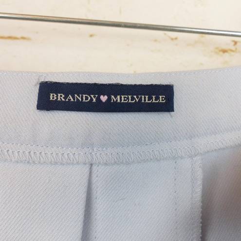 Brandy Melville  Dana Pleated Buckle Skirt Womens One Size Light Blue Adjustable