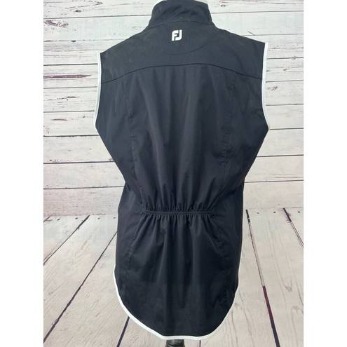 FootJoy  Full Zip Vest size Large Womens FJ Athletic Black Golf Active Pockets