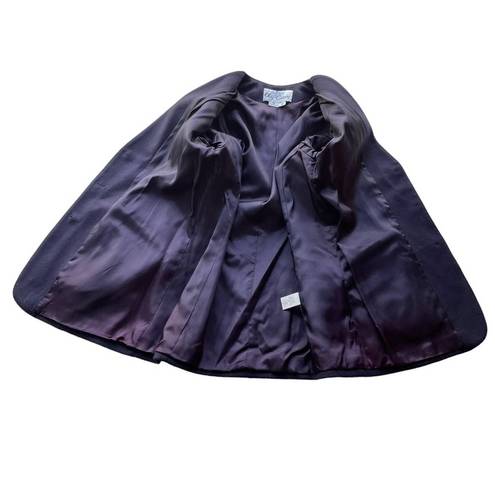 Oleg Cassini  Wool Suit Blazer Jacket Purple Size 10 Vintage Rare Workwear NWT