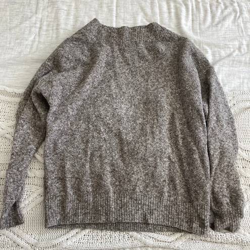 Silence + Noise Grey Crossover Sweater