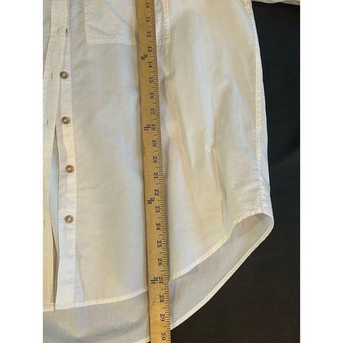 Pilcro  by Anthropologie Oversized XS White Long Sleeve Pocket White Basic